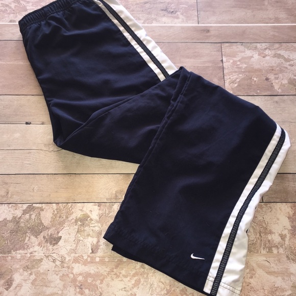 Women's Clothing Euc Nike Tan And Teal Track Pants Size M Activewear Bottoms